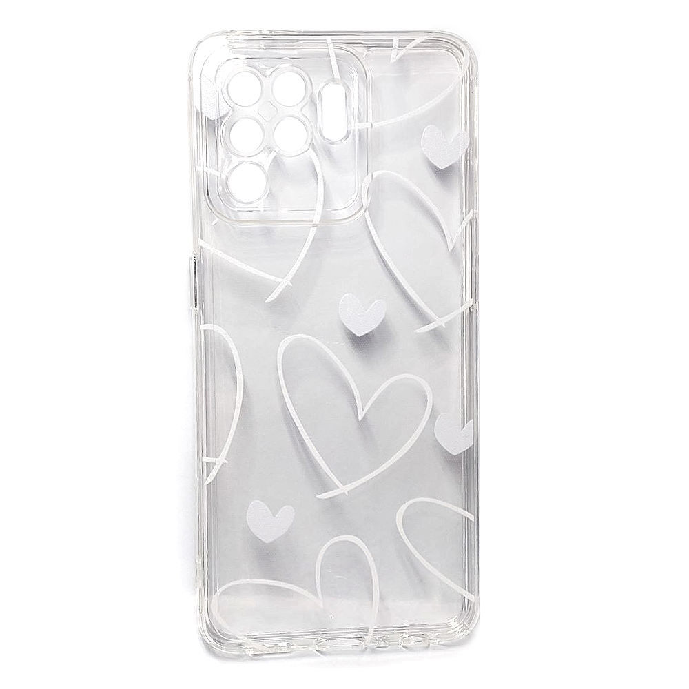 Накладка Daisy Hearts для Oppo Reno 5 lilte прозора-0